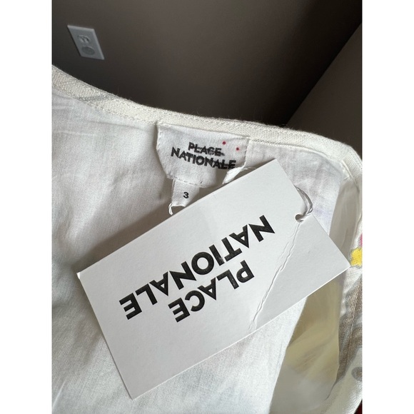 Anthropologie Palm Tree Linen Mini Dress x Place Nationale - Picture 8 of 8